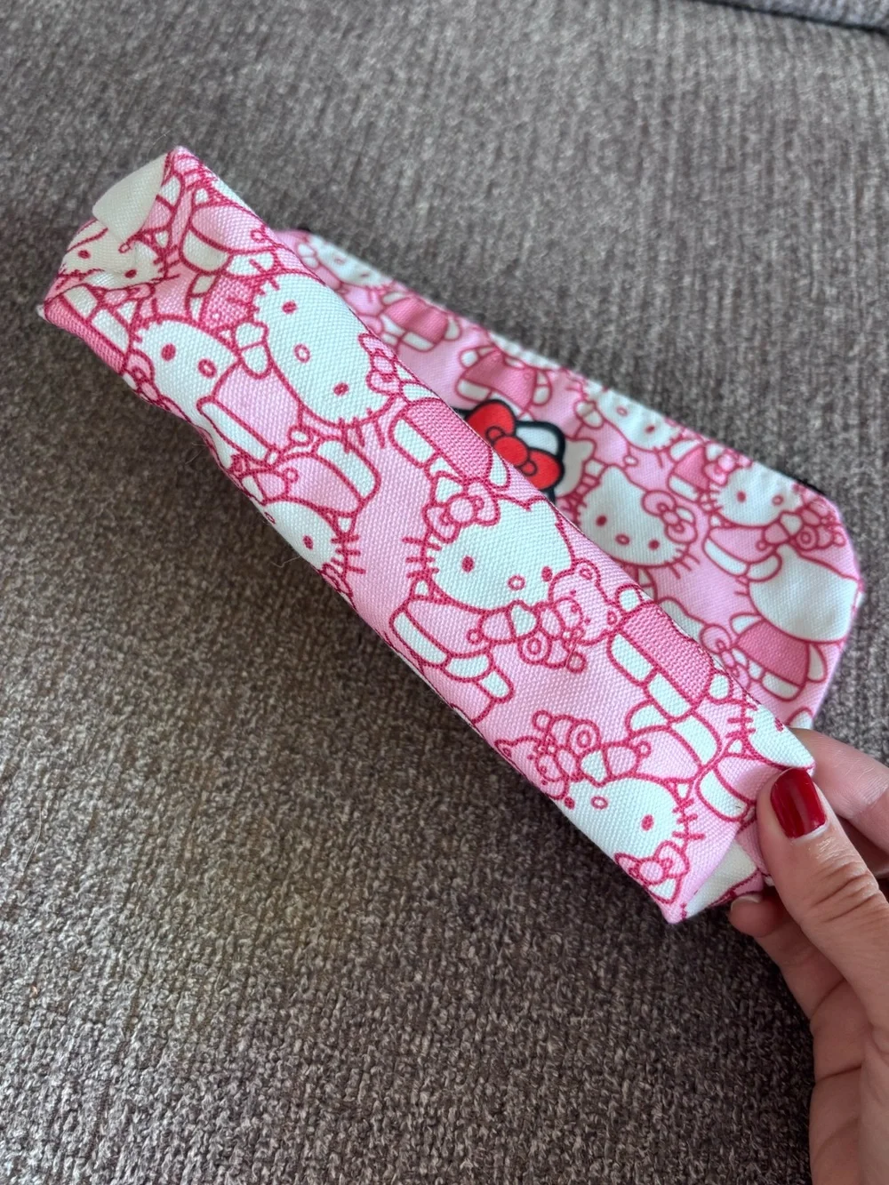 Hello Kitty Pink and White Kids Pencil Pouch